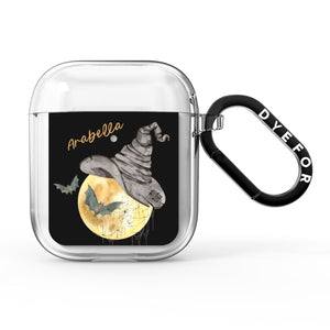 Personalised Witchy Moon AirPods Case