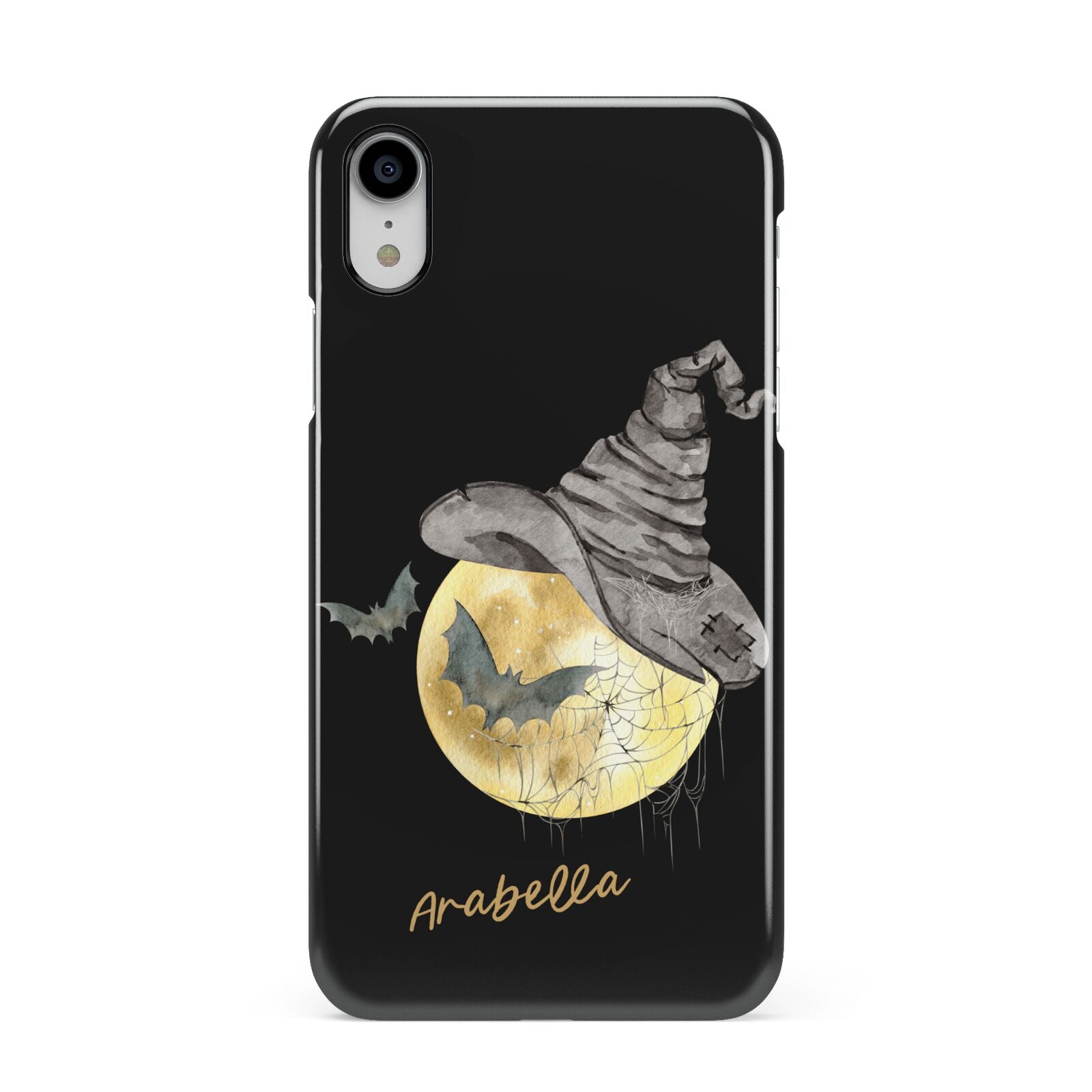 Personalised Witchy Moon Apple iPhone XR White 3D Snap Case