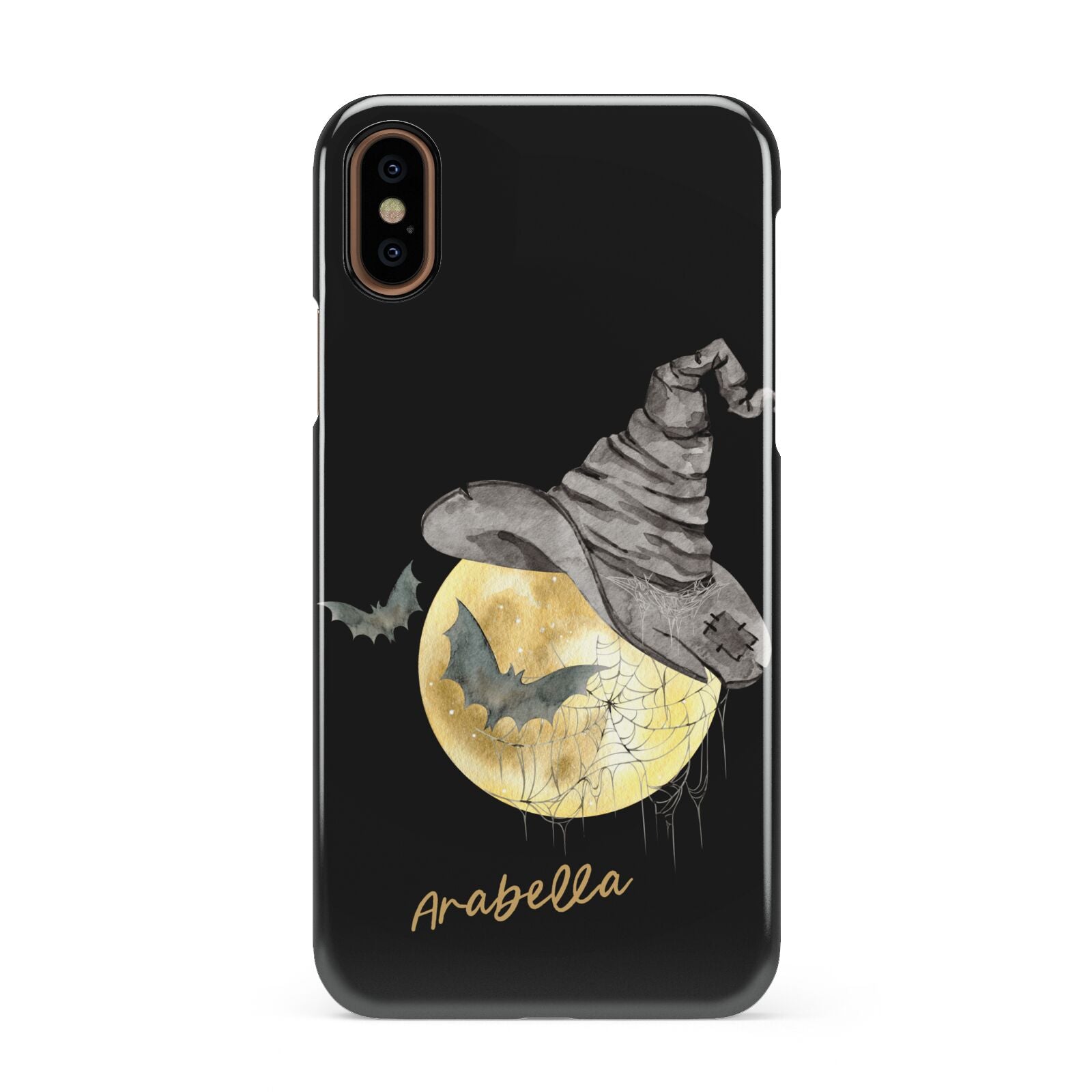 Personalised Witchy Moon Apple iPhone XS 3D Snap Case