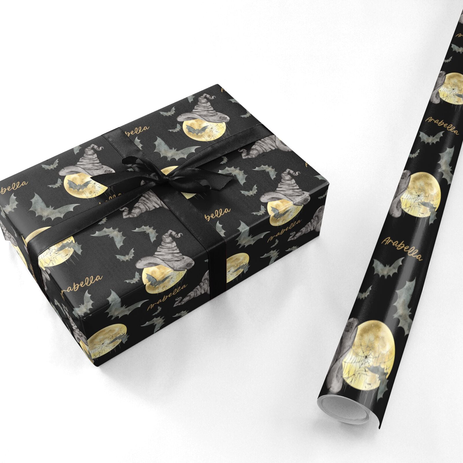 Personalised Witchy Moon Personalised Wrapping Paper