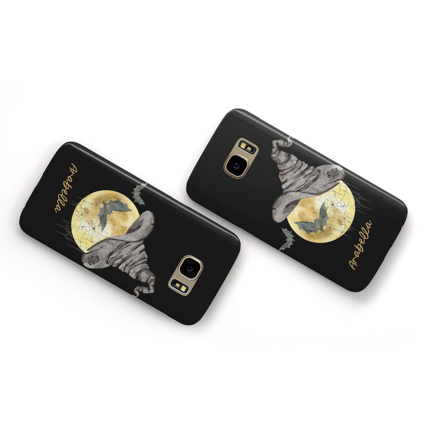 Personalised Witchy Moon Samsung Galaxy Case Flat Overview