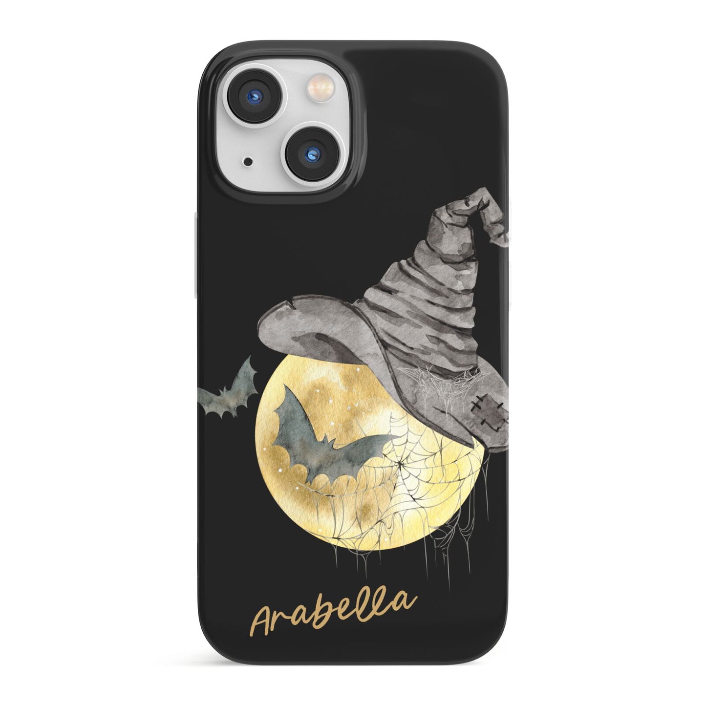 Personalised Witchy Moon iPhone 13 Mini Full Wrap 3D Snap Case