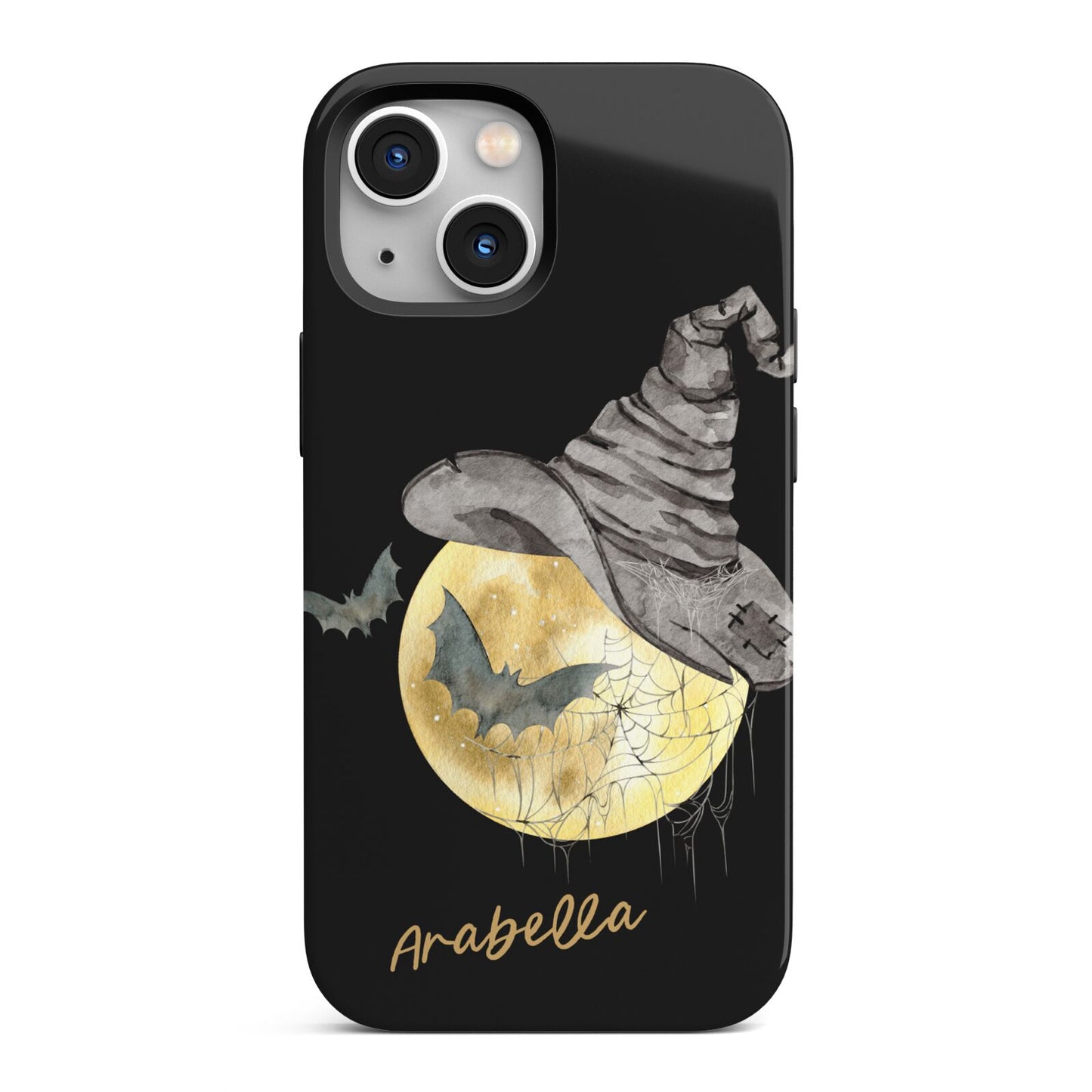 Personalised Witchy Moon iPhone 13 Mini Full Wrap 3D Tough Case