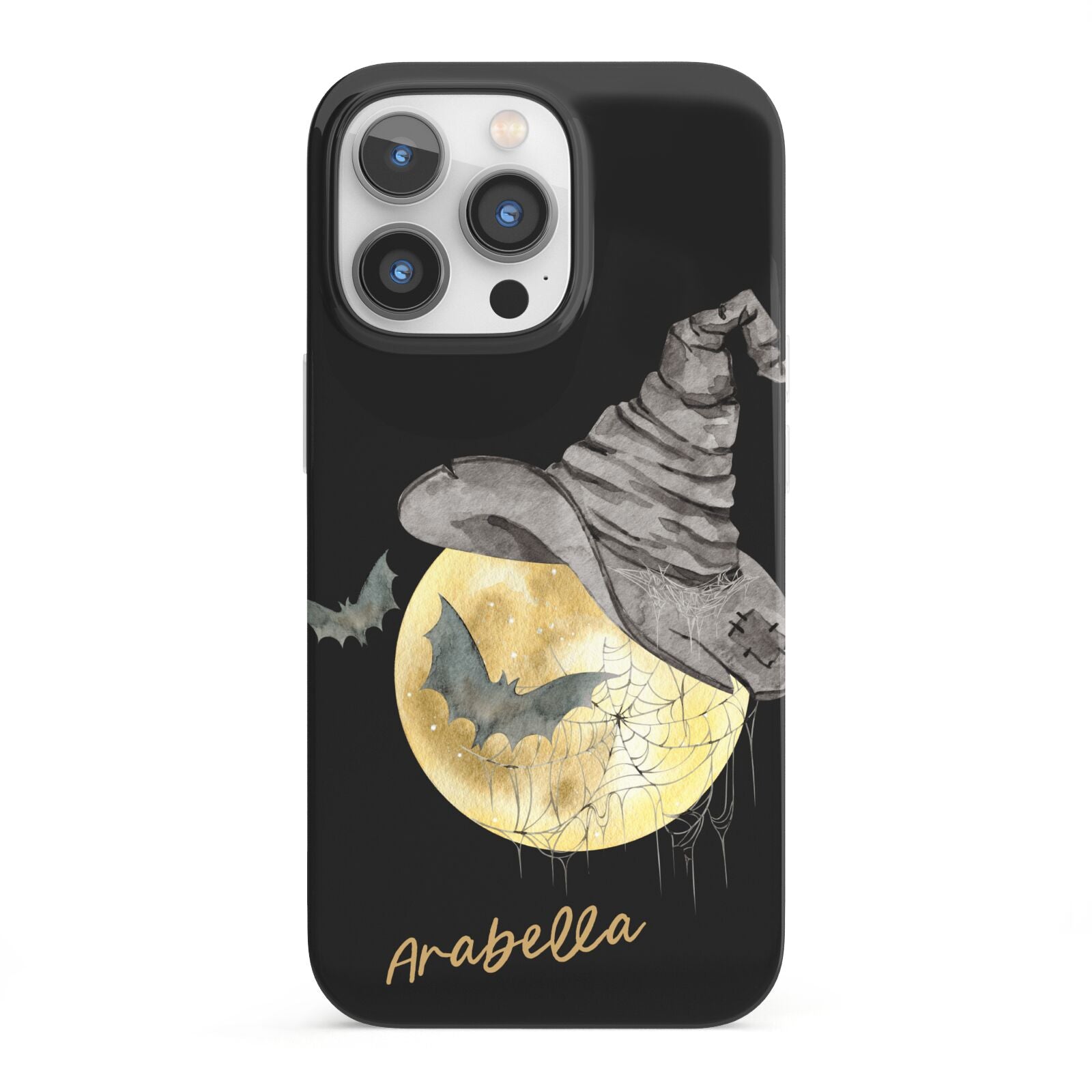 Personalised Witchy Moon iPhone 13 Pro Full Wrap 3D Snap Case
