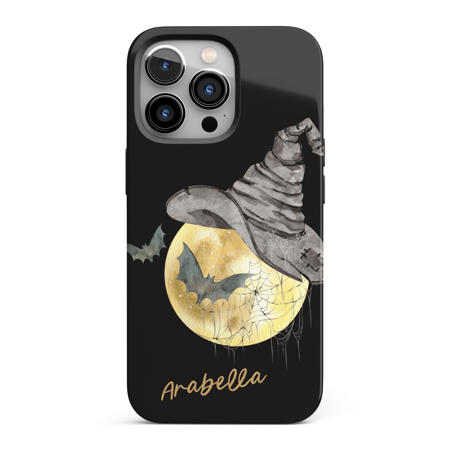 Personalised Witchy Moon iPhone 13 Pro Full Wrap 3D Tough Case