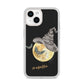 Personalised Witchy Moon iPhone 14 Clear Tough Case Starlight