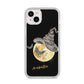 Personalised Witchy Moon iPhone 14 Plus Glitter Tough Case Starlight