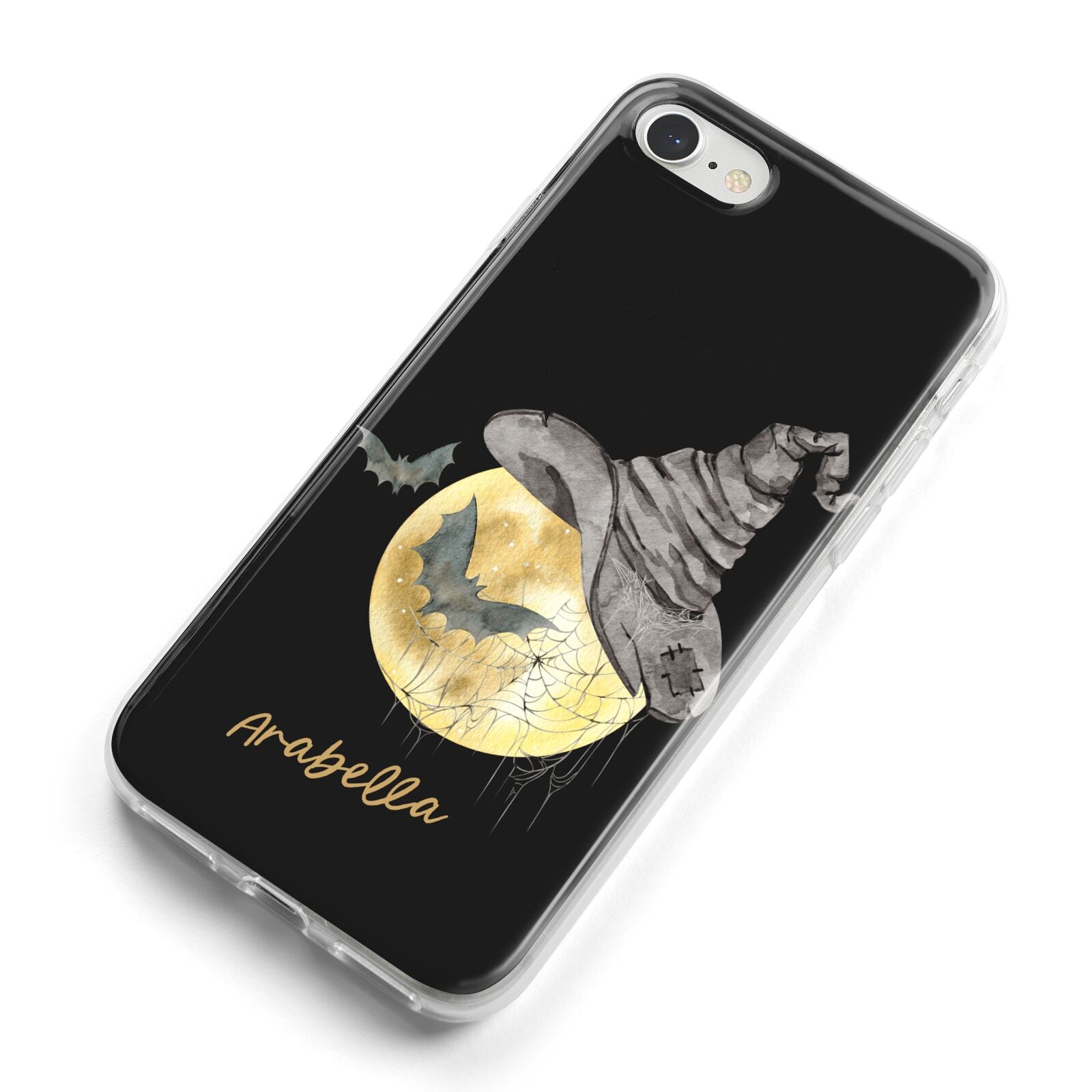 Personalised Witchy Moon iPhone 8 Bumper Case on Silver iPhone Alternative Image