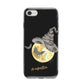 Personalised Witchy Moon iPhone 8 Bumper Case on Silver iPhone