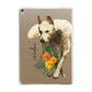 Personalised Wolf Apple iPad Gold Case