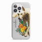 Personalised Wolf iPhone 13 Pro TPU Impact Case with White Edges