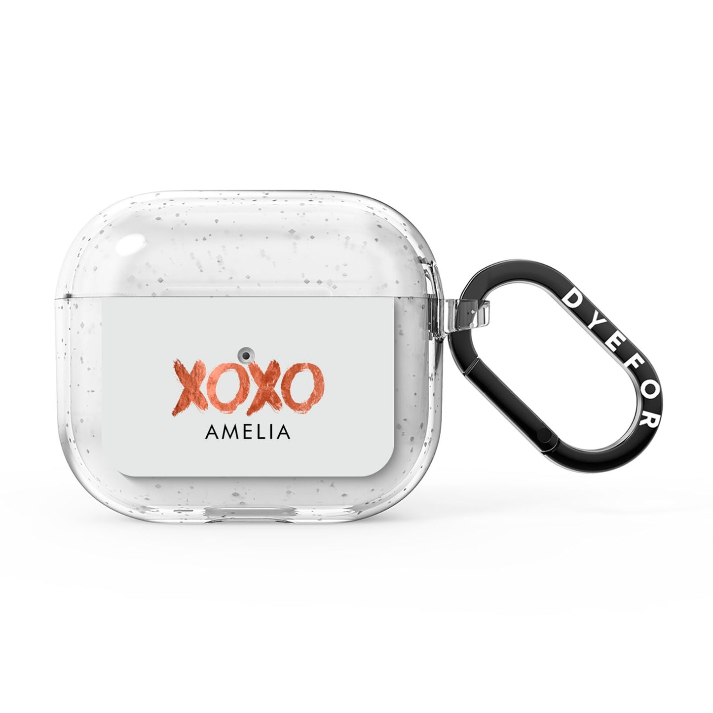 Personalised Xoxo Custom Name Or Initials AirPods Glitter Case 3rd Gen