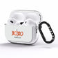 Personalised Xoxo Custom Name Or Initials AirPods Pro Clear Case Side Image