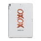 Personalised Xoxo Custom Name Or Initials Apple iPad Grey Case