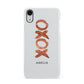 Personalised Xoxo Custom Name Or Initials Apple iPhone XR White 3D Snap Case