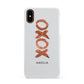 Personalised Xoxo Custom Name Or Initials Apple iPhone XS 3D Snap Case