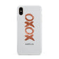Personalised Xoxo Custom Name Or Initials Apple iPhone Xs Max 3D Tough Case