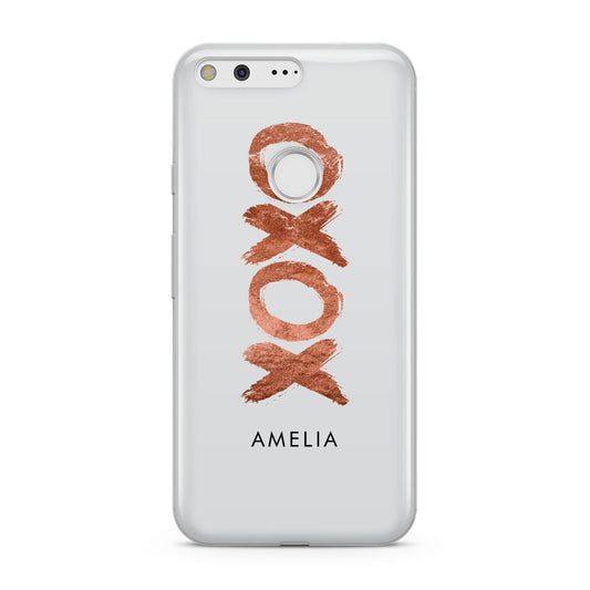 Personalised Xoxo Custom Name Or Initials Google Pixel Case
