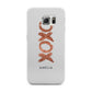 Personalised Xoxo Custom Name Or Initials Samsung Galaxy S6 Edge Case