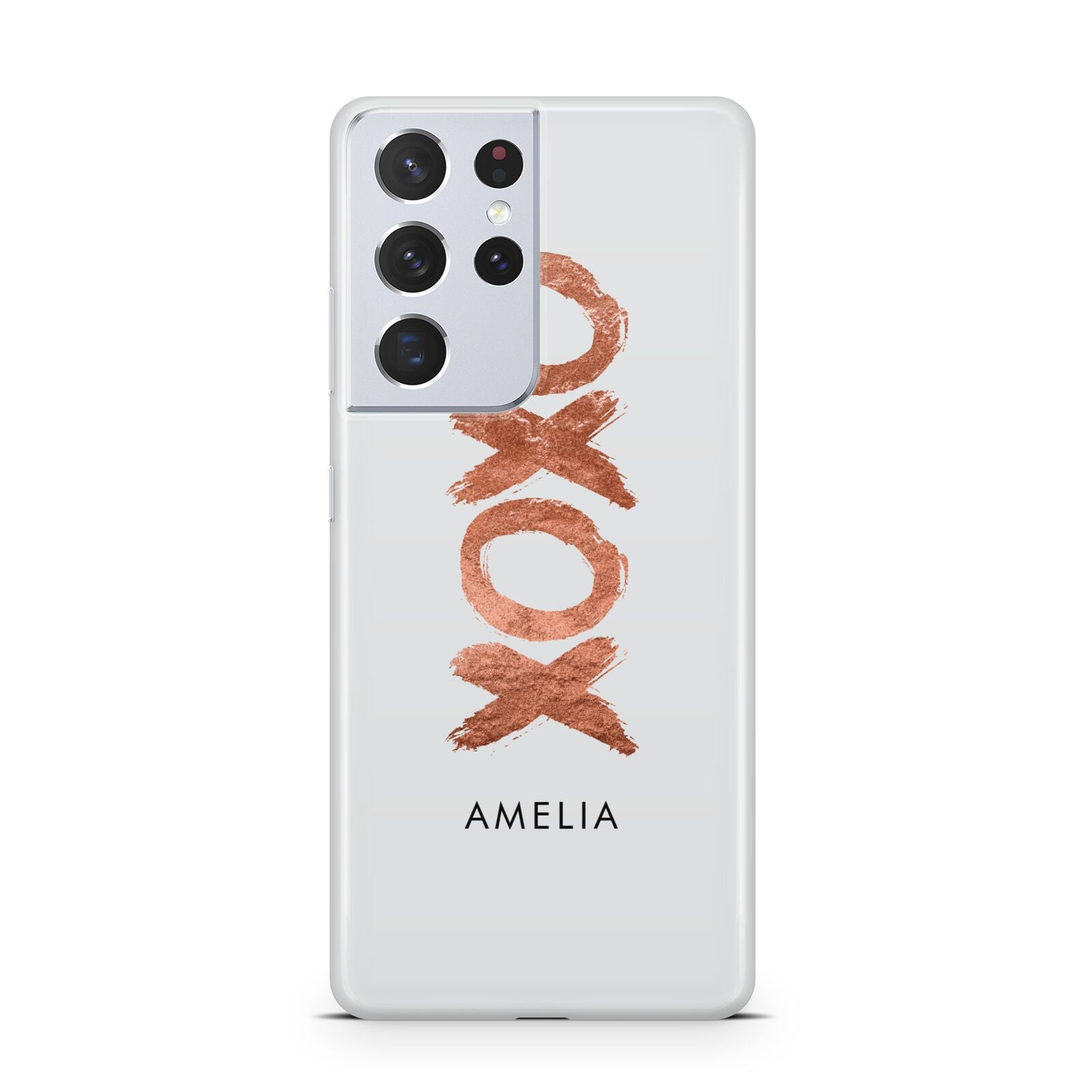 Personalised Xoxo Custom Name Or Initials Samsung S21 Ultra Case