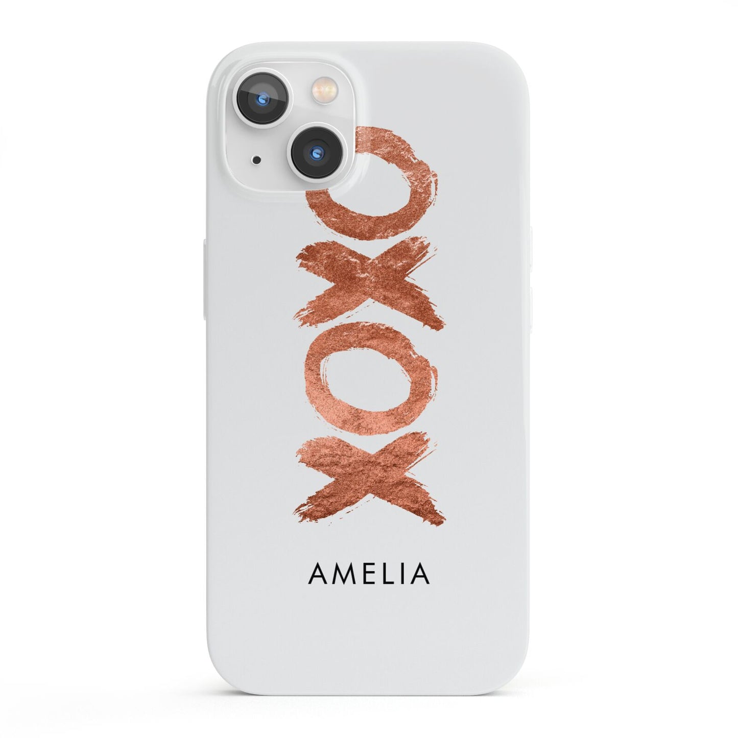 Personalised Xoxo Custom Name Or Initials iPhone 13 Full Wrap 3D Snap Case