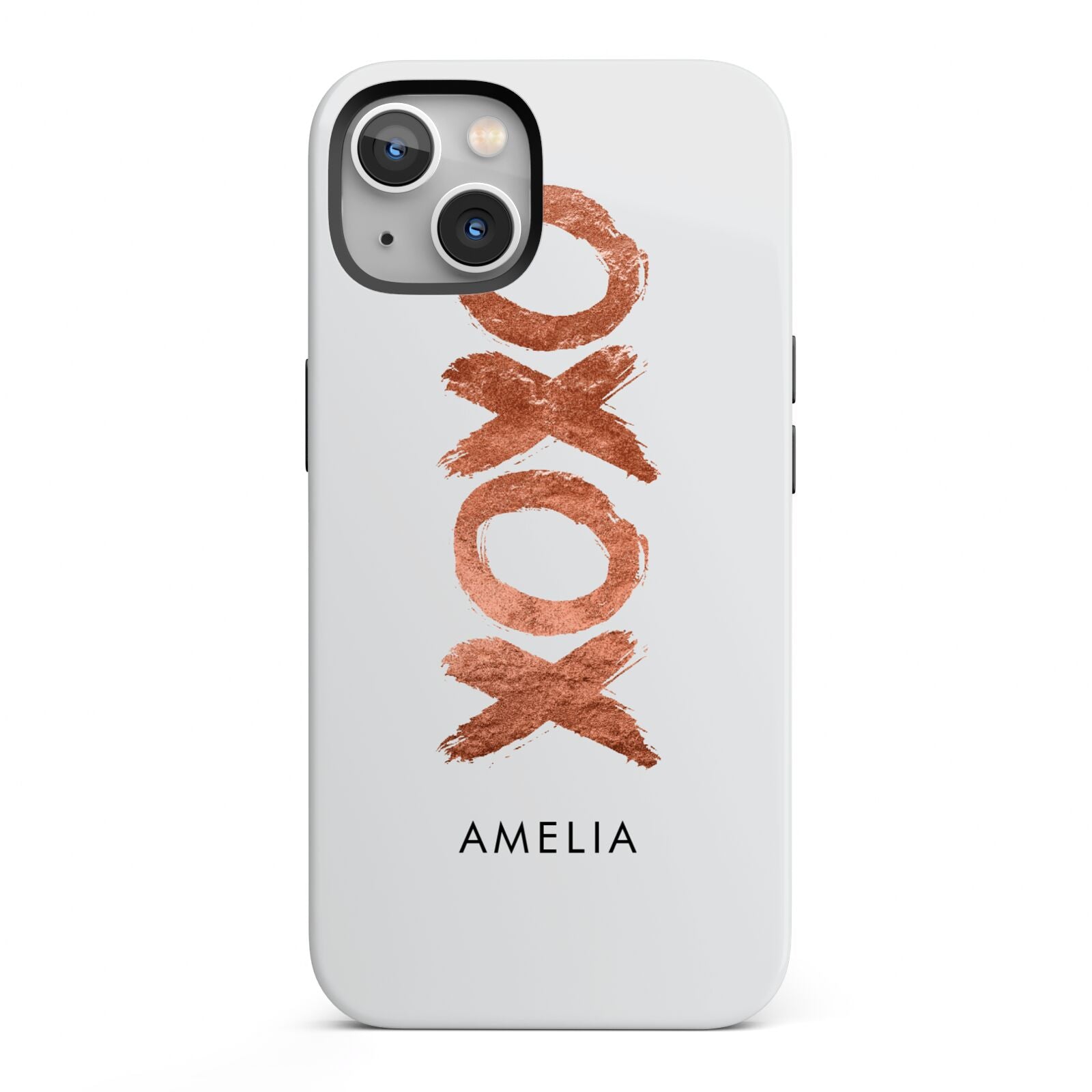 Personalised Xoxo Custom Name Or Initials iPhone 13 Full Wrap 3D Tough Case