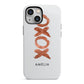 Personalised Xoxo Custom Name Or Initials iPhone 13 Mini Full Wrap 3D Tough Case
