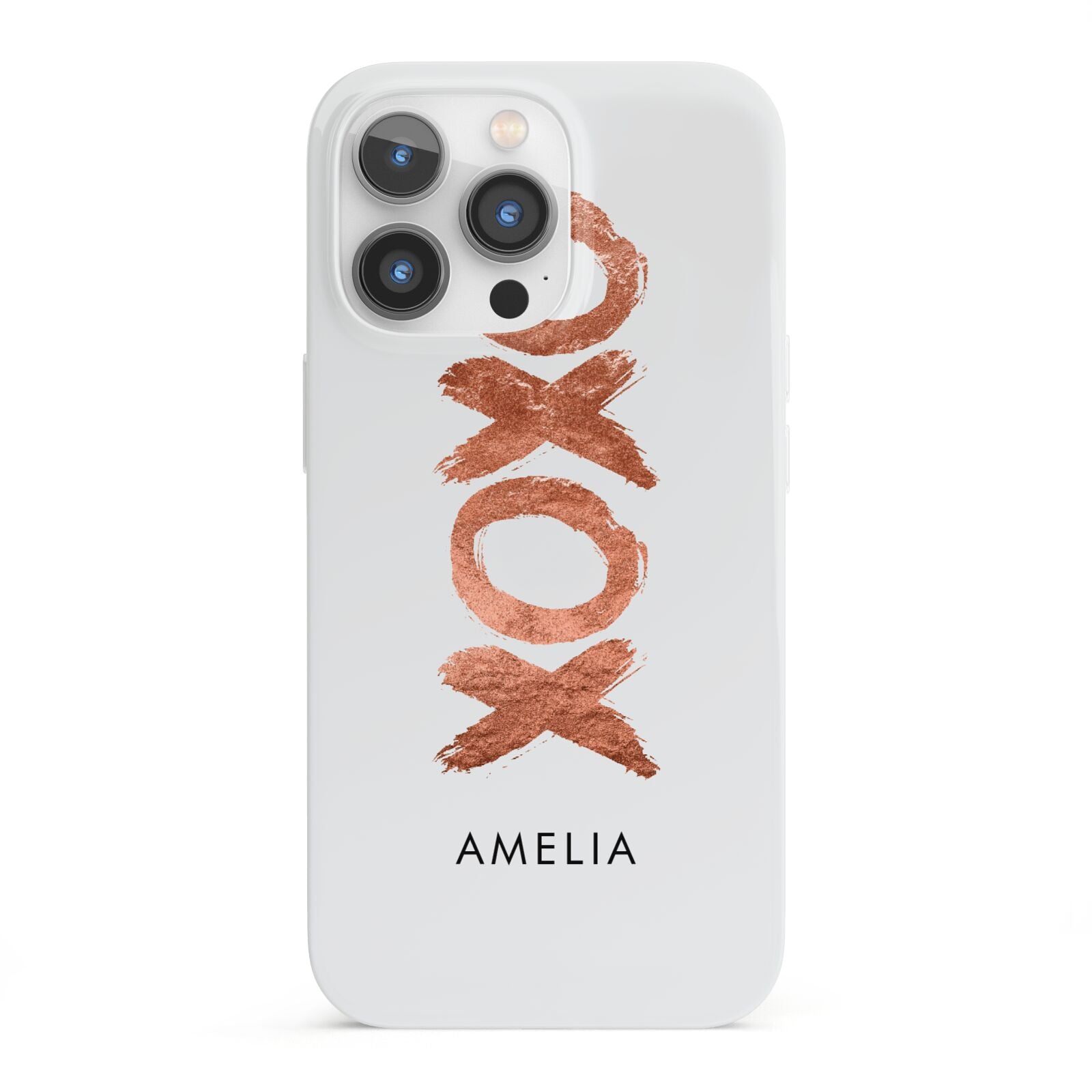 Personalised Xoxo Custom Name Or Initials iPhone 13 Pro Full Wrap 3D Snap Case