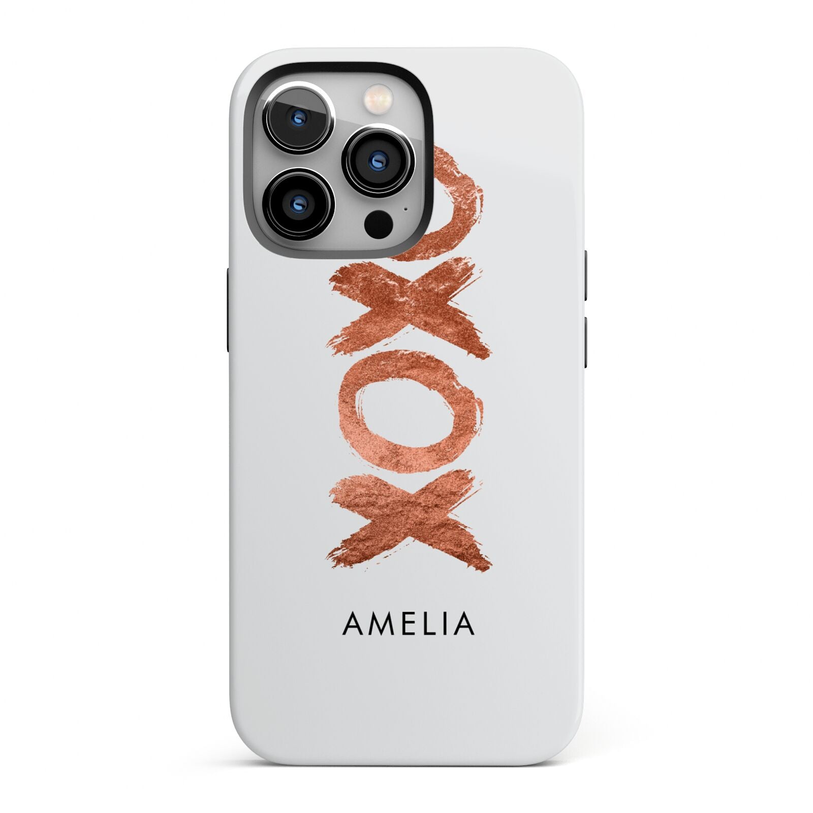 Personalised Xoxo Custom Name Or Initials iPhone 13 Pro Full Wrap 3D Tough Case
