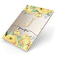 Personalised Yellow Flowers Apple iPad Case on Gold iPad Side View