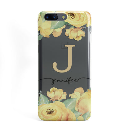 Personalised Yellow Flowers OnePlus Case