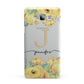 Personalised Yellow Flowers Samsung Galaxy A7 2015 Case