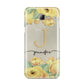 Personalised Yellow Flowers Samsung Galaxy A8 2016 Case