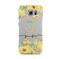 Personalised Yellow Flowers Samsung Galaxy S6 Case