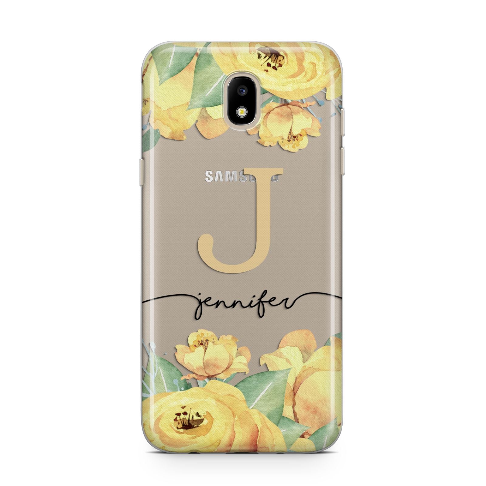 Personalised Yellow Flowers Samsung J5 2017 Case