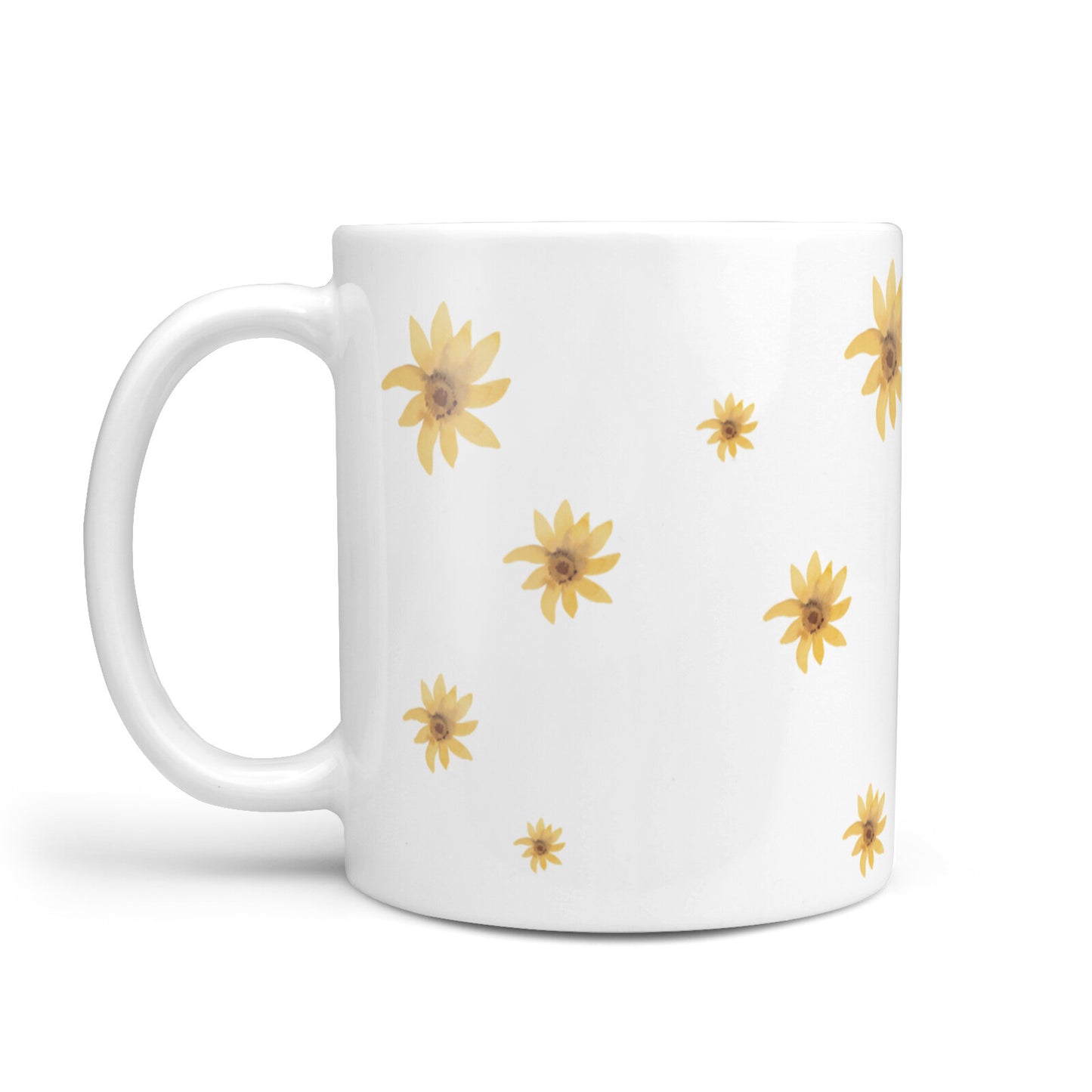 Personalised Yellow Lily 10oz Mug Alternative Image 1