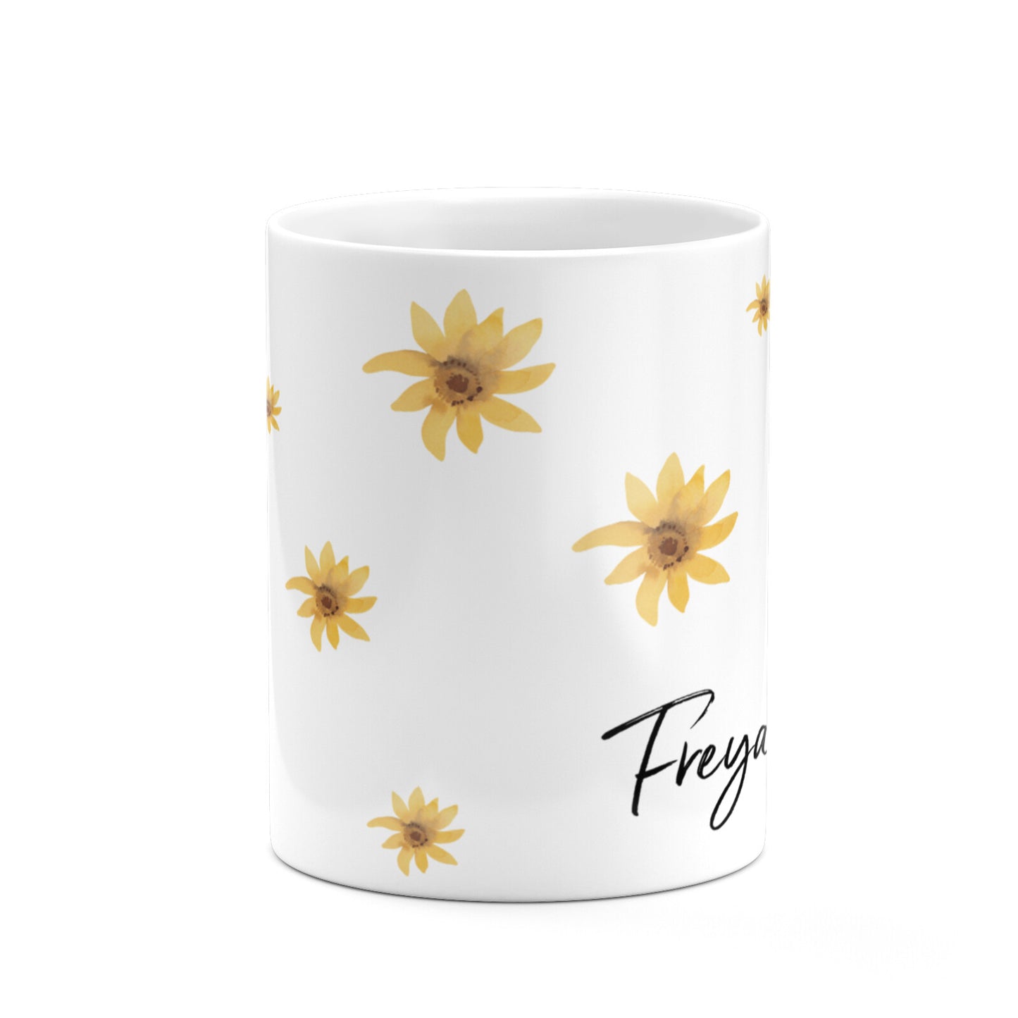 Personalised Yellow Lily 10oz Mug Alternative Image 7