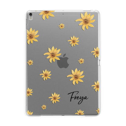 Personalised Yellow Lily Apple iPad Silver Case