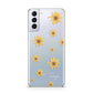 Personalised Yellow Lily Samsung S21 Plus Case