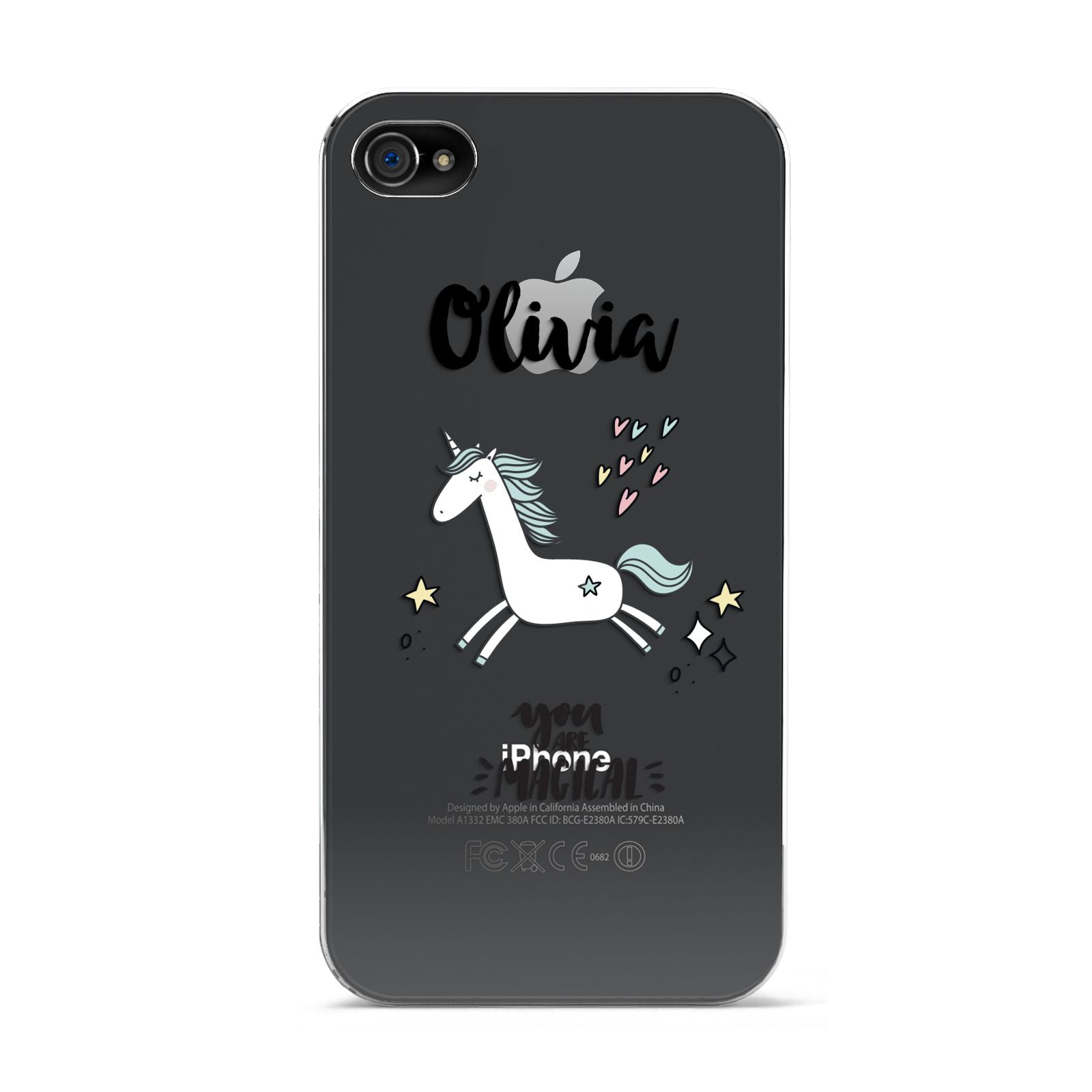 Personalised You Are Magical Unicorn Apple iPhone 4s Case