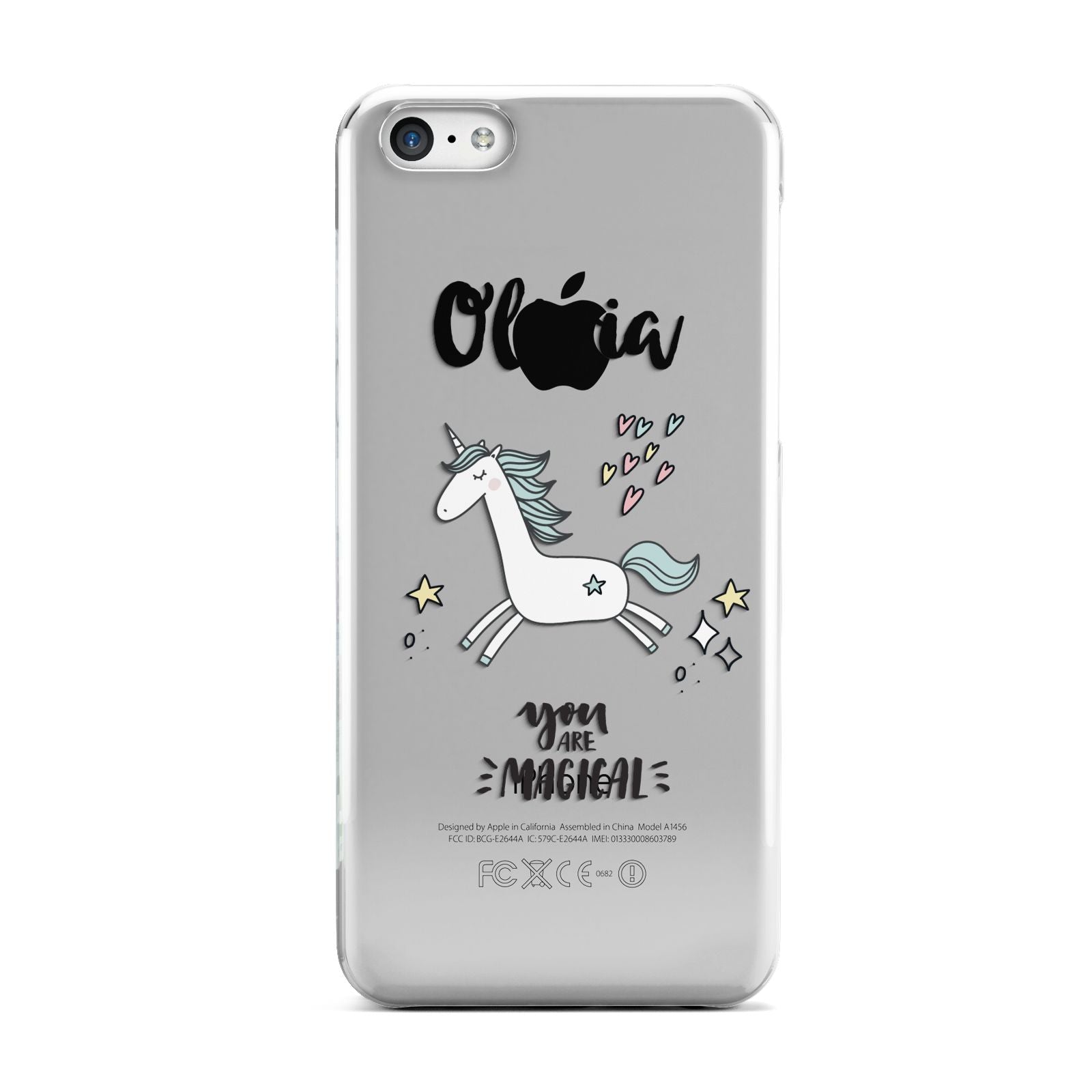 Personalised You Are Magical Unicorn Apple iPhone 5c Case