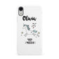 Personalised You Are Magical Unicorn Apple iPhone XR White 3D Snap Case