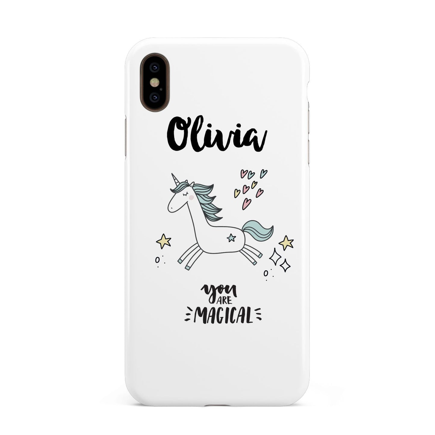 Personalised You Are Magical Unicorn Apple iPhone Xs Max 3D Tough Case
