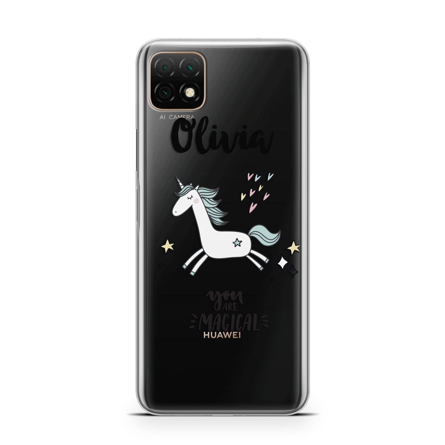 Personalised You Are Magical Unicorn Huawei Enjoy 20 Phone Case