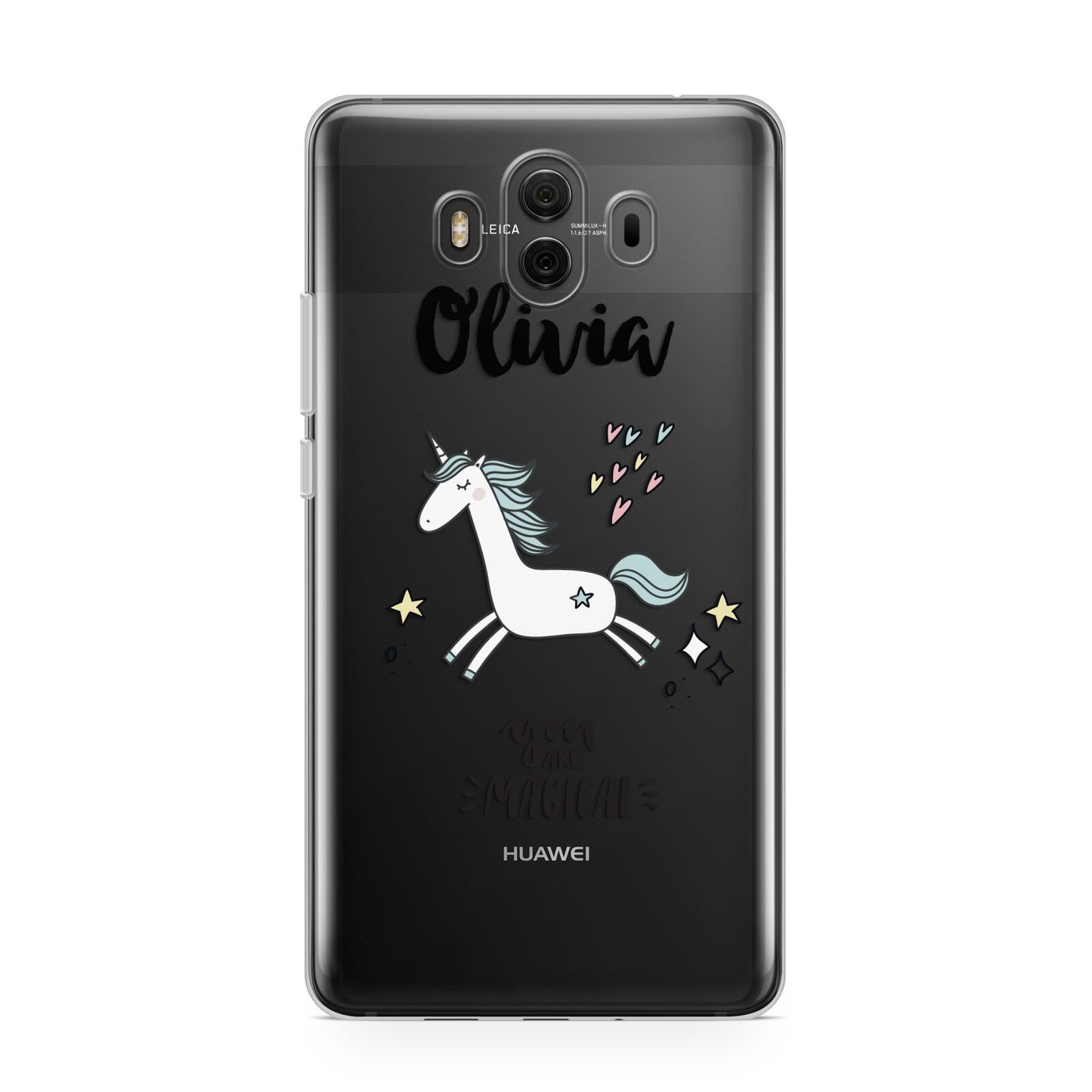 Personalised You Are Magical Unicorn Huawei Mate 10 Protective Phone Case