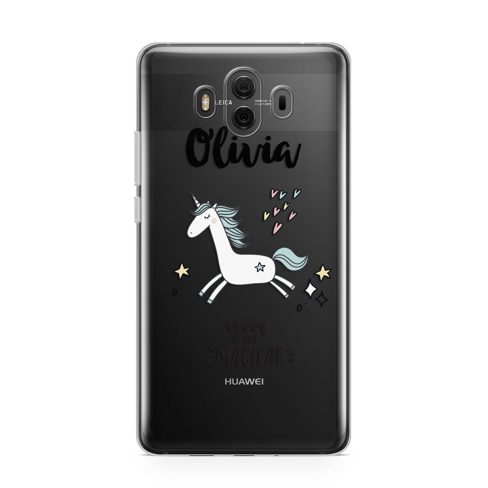 Personalised You Are Magical Unicorn Huawei Mate 10 Protective Phone Case