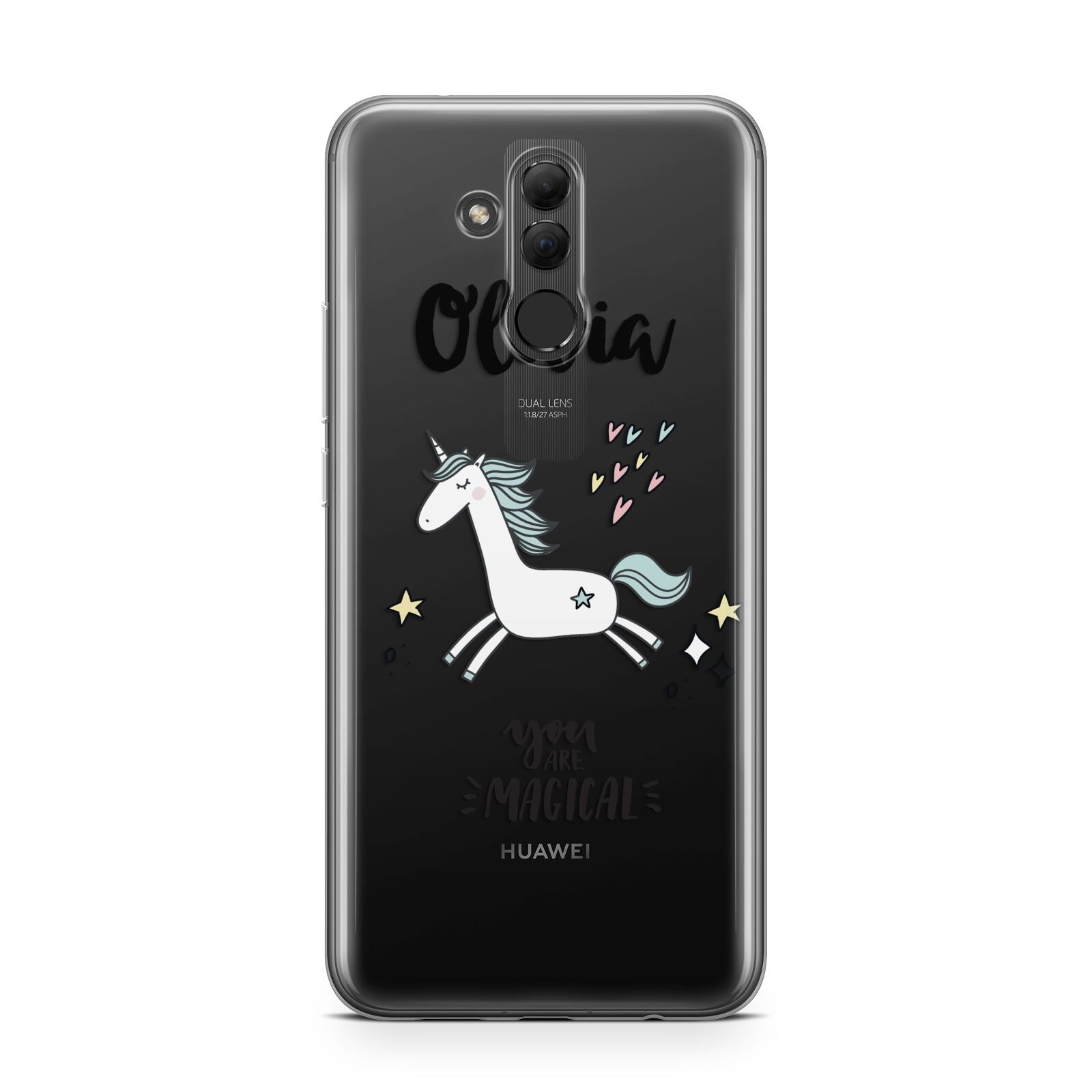 Personalised You Are Magical Unicorn Huawei Mate 20 Lite