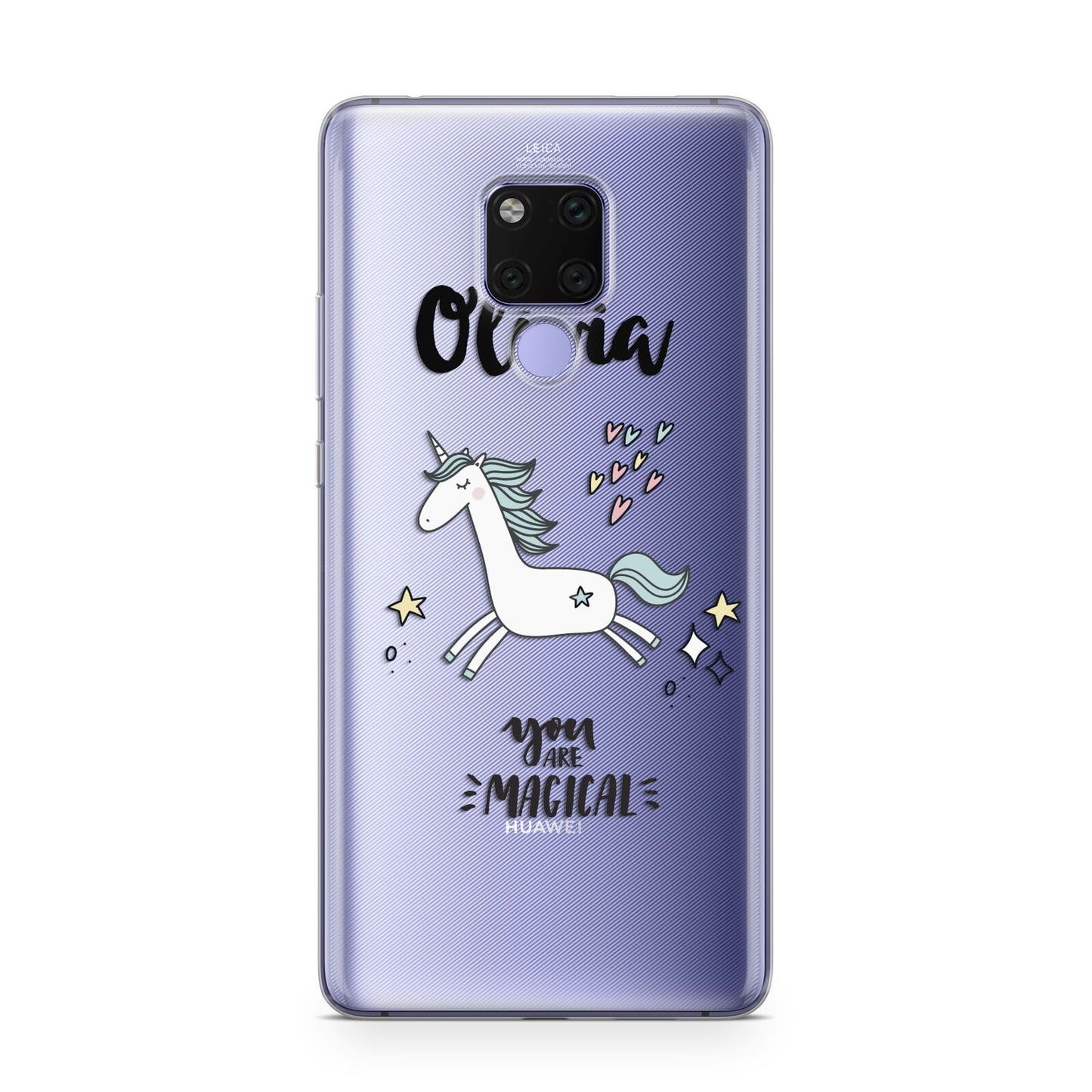 Personalised You Are Magical Unicorn Huawei Mate 20X Phone Case
