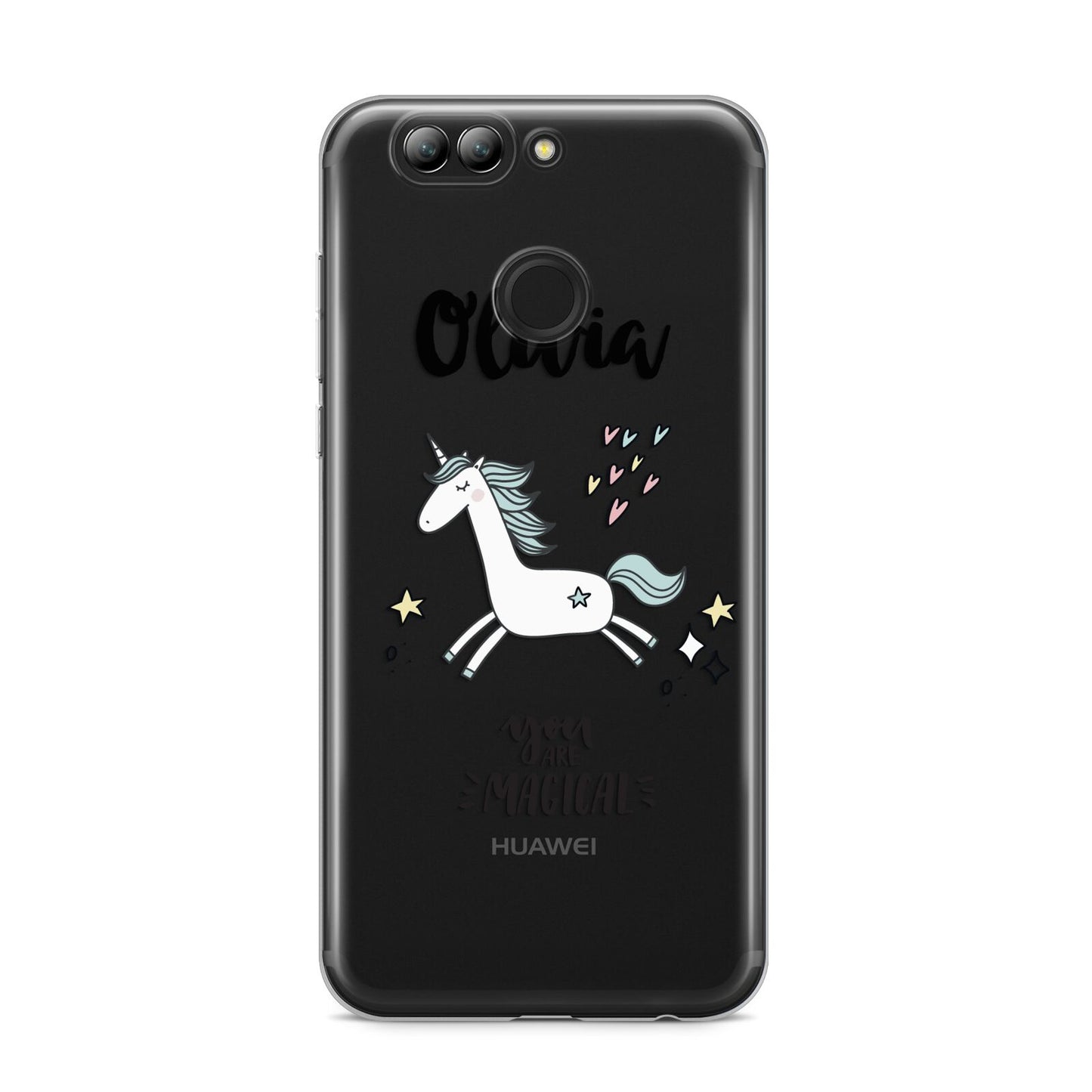 Personalised You Are Magical Unicorn Huawei Nova 2s Phone Case