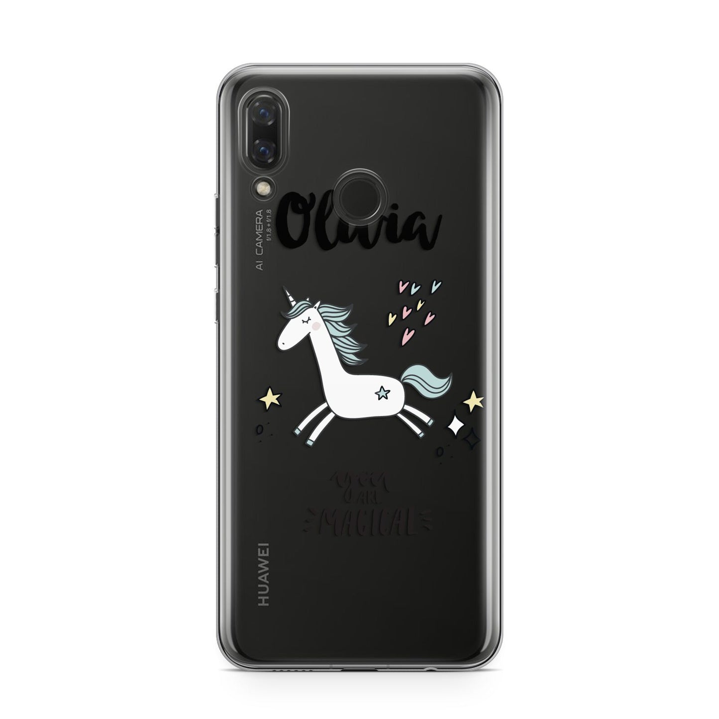 Personalised You Are Magical Unicorn Huawei Nova 3 Phone Case